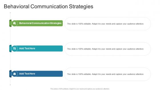 Behavioral Communication Strategies In Powerpoint And Google Slides Cpb