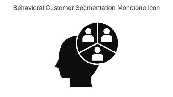 Behavioral Customer Segmentation Monotone Icon In Powerpoint Pptx Png And Editable Eps Format