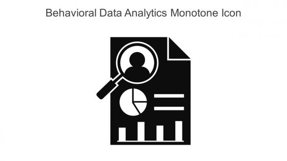 Behavioral Data Analytics Monotone Icon In Powerpoint Pptx Png And Editable Eps Format