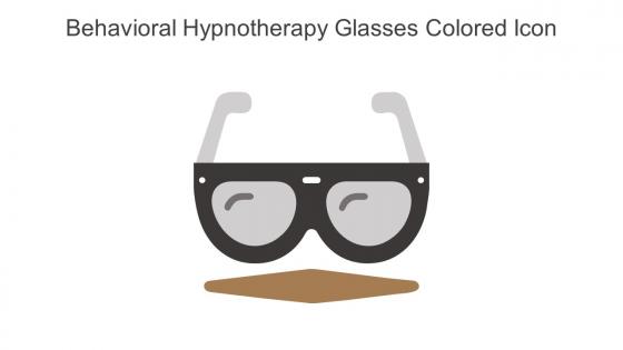 Behavioral Hypnotherapy Glasses Colored Icon In Powerpoint Pptx Png And Editable Eps Format