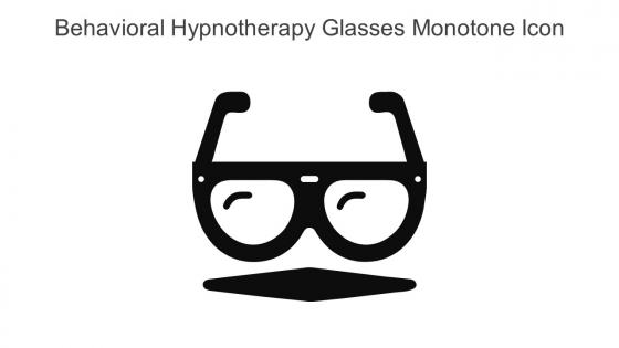 Behavioral Hypnotherapy Glasses Monotone Icon In Powerpoint Pptx Png And Editable Eps Format