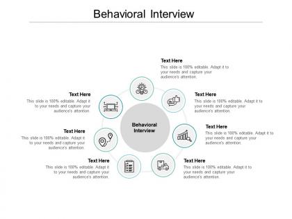 Behavioral interview ppt powerpoint presentation outline examples cpb