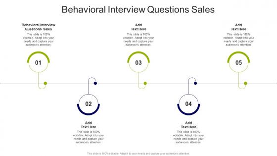 Behavioral Interview Questions Sales In Powerpoint And Google Slides Cpb