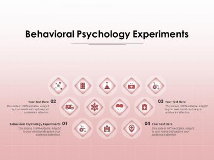 Behavioral psychology experiments ppt powerpoint presentation ideas backgrounds