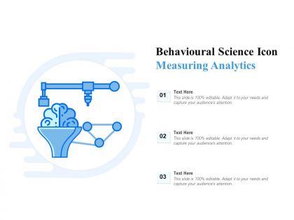 Behavioural science icon measuring analytics