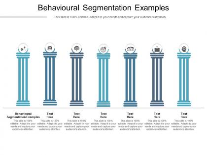 Behavioural segmentation examples ppt powerpoint presentation infographics show cpb