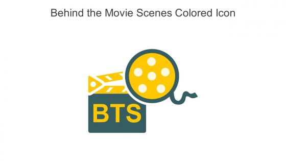 Behind The Movie Scenes Colored Icon In Powerpoint Pptx Png And Editable Eps Format