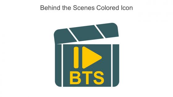 Behind The Scenes Colored Icon In Powerpoint Pptx Png And Editable Eps Format