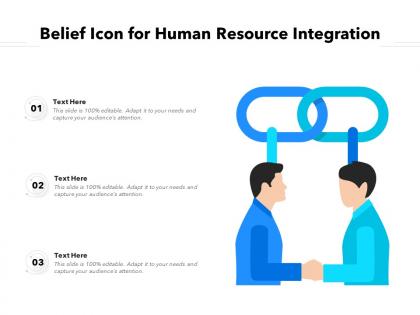 Belief icon for human resource integration