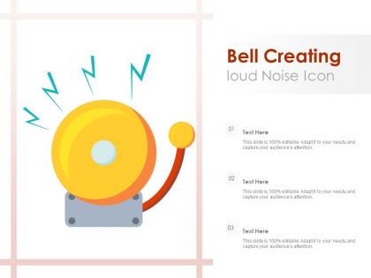 Bell creating loud noise icon
