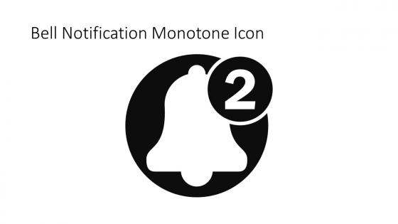 Bell Notification Monotone Icon In Powerpoint Pptx Png And Editable Eps Format