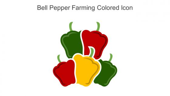 Bell Pepper Farming Colored Icon In Powerpoint Pptx Png And Editable Eps Format