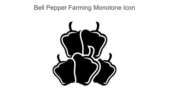 Bell Pepper Farming Monotone Icon In Powerpoint Pptx Png And Editable Eps Format