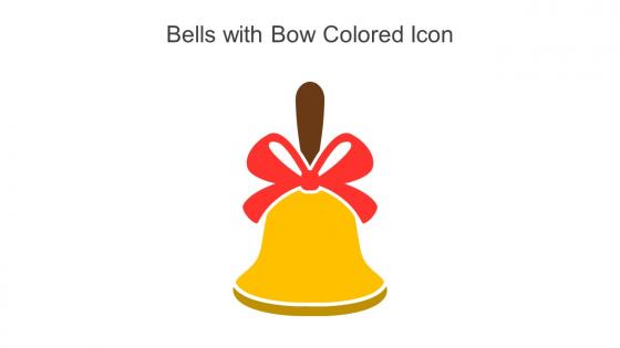 Bells With Bow Colored Icon In Powerpoint Pptx Png And Editable Eps Format