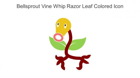 Bellsprout Vine Whip Razor Leaf Colored Icon In Powerpoint Pptx Png And Editable Eps Format