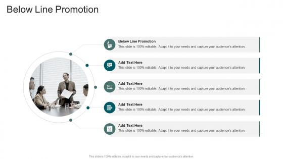 Below Line Promotion In Powerpoint And Google Slides Cpb