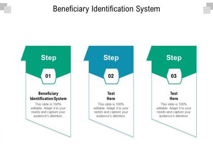 Beneficiary identification system ppt powerpoint presentation slides infographic template cpb