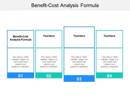 Benefit cost analysis formula ppt powerpoint presentation summary tips cpb