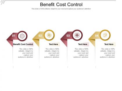 Benefit cost control ppt powerpoint presentation pictures layouts cpb