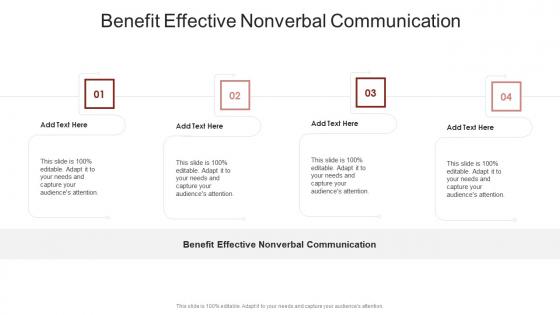 Benefit Effective Nonverbal Communication In Powerpoint And Google Slides Cpb