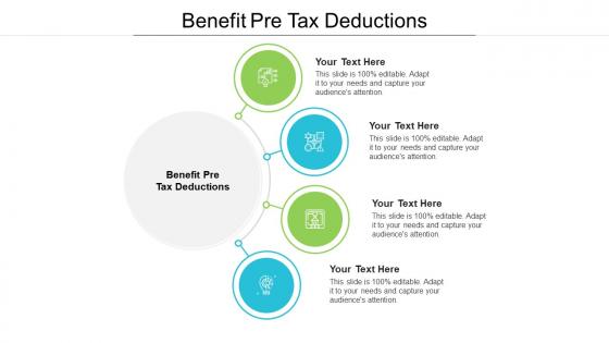 Benefit pre tax deductions ppt powerpoint presentation infographic template diagrams cpb