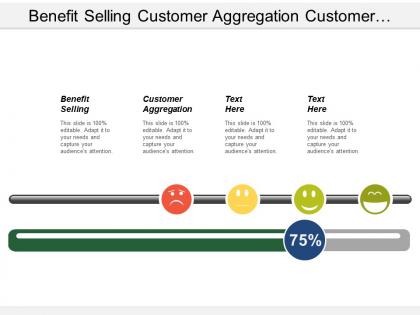 Benefit selling customer aggregation customer targeting customer input