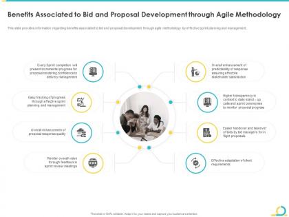 Benefits associated to bid and proposal agile in bid projects development it