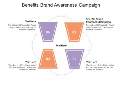 Benefits brand awareness campaign ppt powerpoint presentation infographic template slides cpb