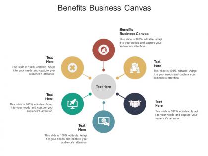 Benefits business canvas ppt powerpoint presentation infographic template slide download cpb
