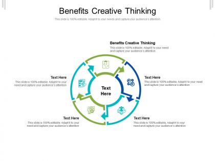 Benefits creative thinking ppt powerpoint presentation slides topics cpb