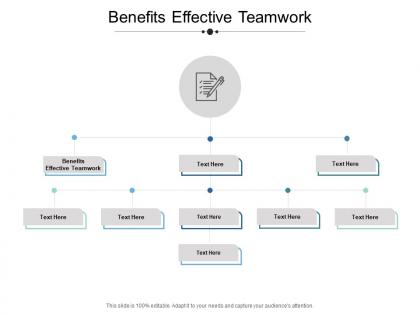 Benefits effective teamwork ppt powerpoint presentation outline show cpb