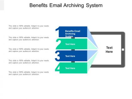 Benefits email archiving system ppt powerpoint presentation visual aids inspiration cpb