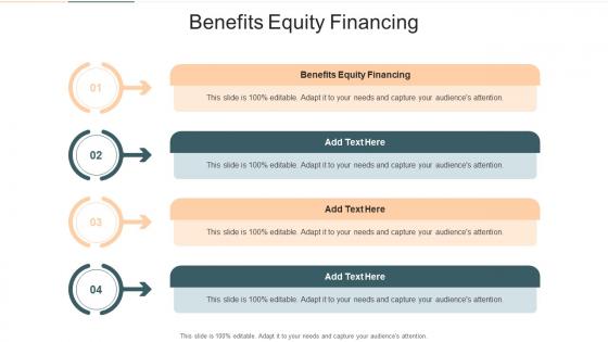 Benefits Equity Financing In Powerpoint And Google Slides Cpb
