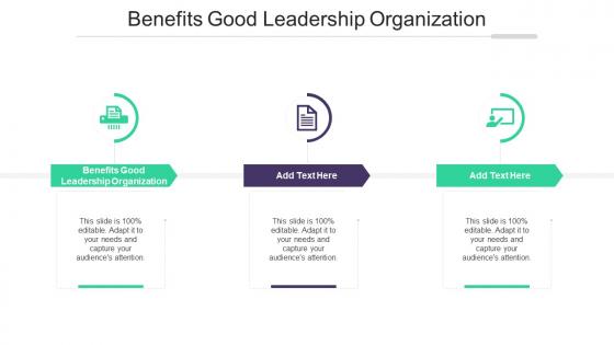 Benefits Good Leadership Organization In Powerpoint And Google Slides Cpb