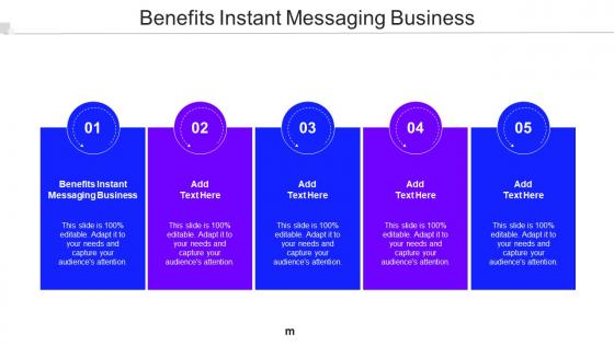 Benefits Instant Messaging Business Ppt Powerpoint Presentation Portfolio Rules Cpb