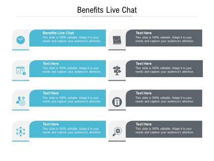 Benefits live chat ppt powerpoint presentation inspiration maker cpb
