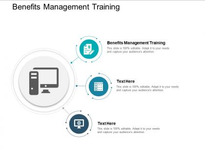 Benefits management training ppt powerpoint presentation inspiration tips cpb
