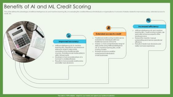 Benefits Of Ai And Ml Credit Scoring Credit Scoring And Reporting Complete Guide Fin SS