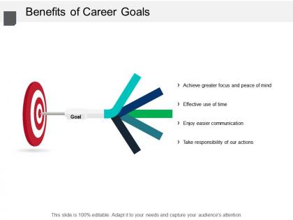 Benefits of career goals