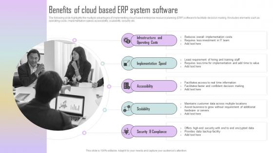 Benefits Of Cloud Based ERP System Software Estimating ERP System