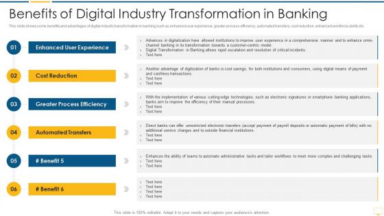 Benefits of digital industry transformation banking key benefits banking industry transformation