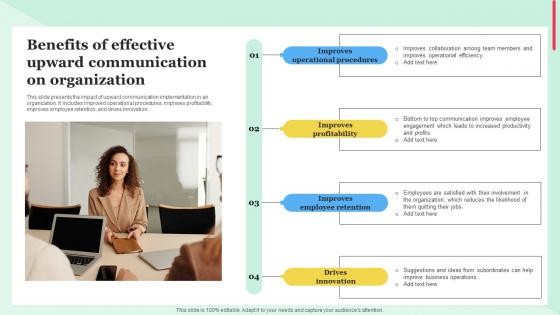 Benefits Of Effective Upward Communication On Organization