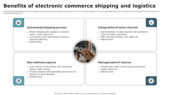 Benefits Of Electronic Commerce Shipping And Logistics