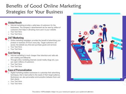 Benefits of good online marketing strategies for your business