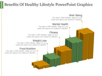 Benefits of healthy lifestyle powerpoint graphics