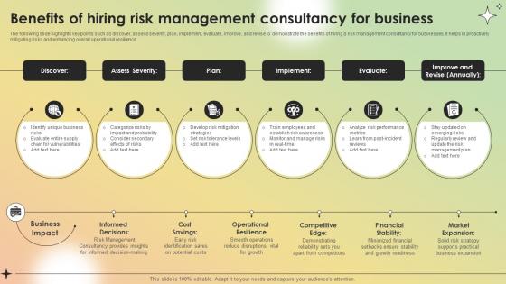 Benefits Of Hiring Risk Management Consultancy For Business