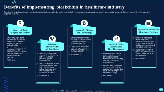 Benefits Of Implementing Blockchain In Healthcare Transforming Healthcare BCT SS