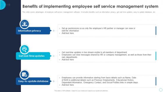 Benefits Of Implementing Employee Self Service Management HRMS Software Implementation