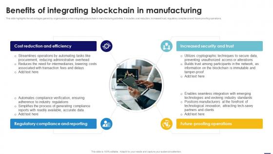 Benefits Of Integrating Blockchain Blockchain In Manufacturing A Complete Guide BCT SS