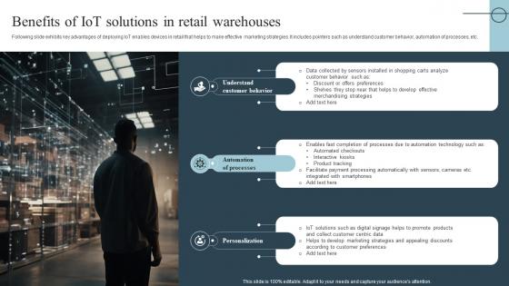 Benefits Of Iot Solutions In Retail Warehouses Role Of Iot In Transforming IoT SS